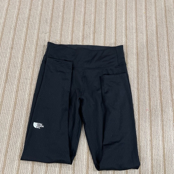The north face web design fabric black exercise legging size M - Picture 3 of 11